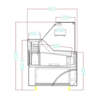 Vitrina Refrigerada Wesley 1.3 Negra 110 Litros