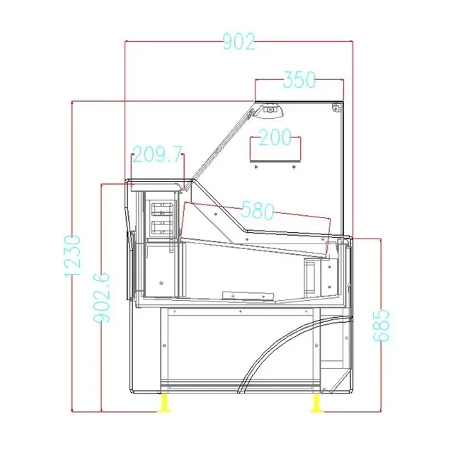 Vitrina Refrigerada Wesley 1.3 Negra 110 Litros
