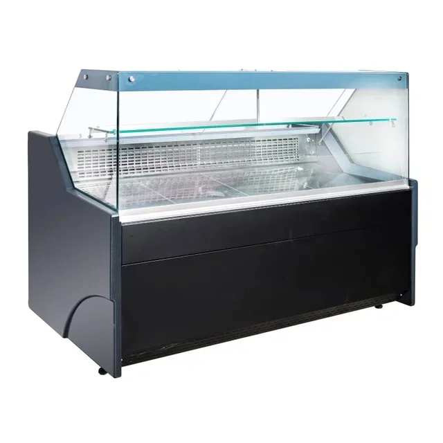Black Wesley 1.3 Refrigerated Display Case 110 Litres
