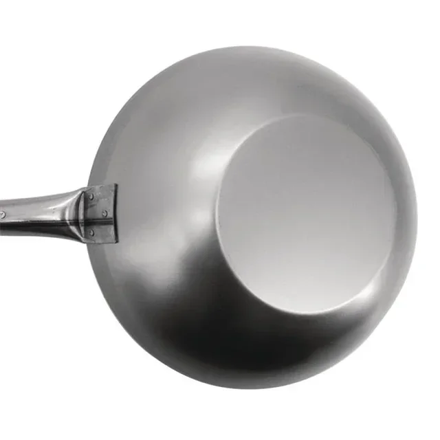Mild Steel Wok 33 cm - Professional Sauté Pan Induction
