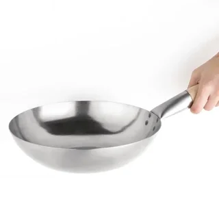 Wok Flacher Boden Mildstahl Ø 25,4 cm