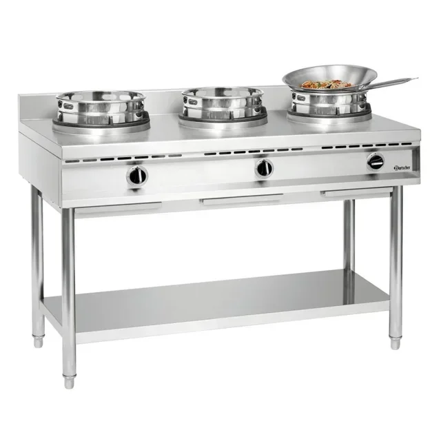 Professional Gas Stove 3 Burners for Wok