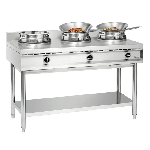 Professional Gas Stove 3 Burners for Wok