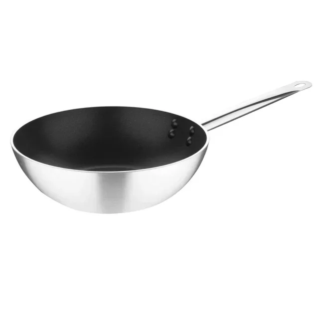 Induction Wok Aluminum Non-Stick Coating - Diameter 30 cm