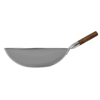 Wok Londonwok Acciaio Fondo Rotondo Ø 38 cm - Padella Asiatica Profonda