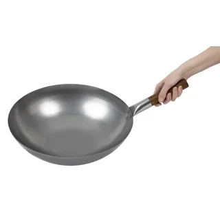 Wok Londonwok Acciaio Fondo Rotondo Ø 38 cm - Padella Asiatica Profonda