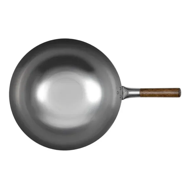 Wok Londonwok Acciaio Fondo Rotondo Ø 38 cm - Padella Asiatica Profonda