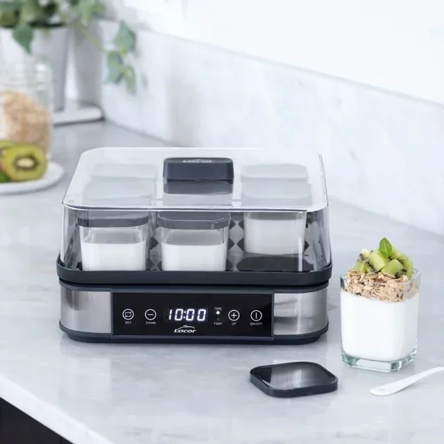 Yogurtera 9 Botes de Cristal 230 ml Elaboración Yogur Casero