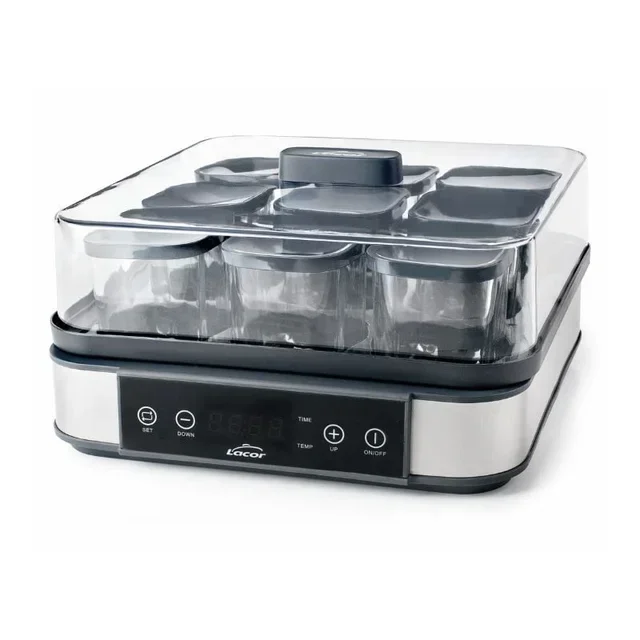 Yogurtera 9 Botes de Cristal 230 ml Elaboración Yogur Casero